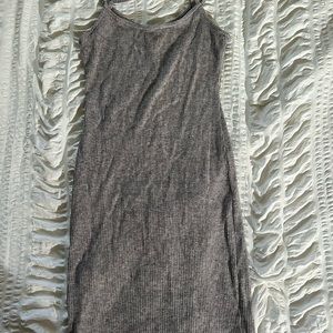 Grey knit dress